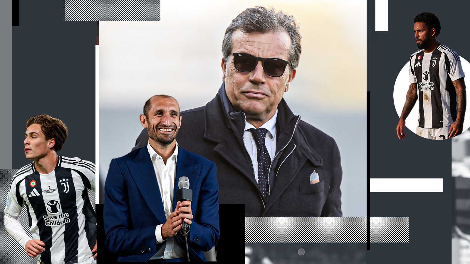 Juventus, Giuntoli e Chiellini insieme alla finale di Coppa Italia